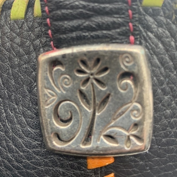 Brighton vintage Black Pebble Leather Small Tote. BP1610 - Picture 10 of 10